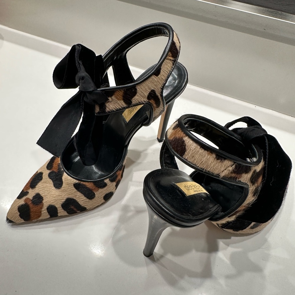 Dee Keller Leopard Pointy Heels